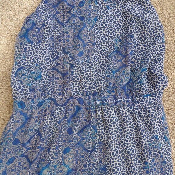Banana Republic blue boho print dress 8 - Picture 4 of 9
